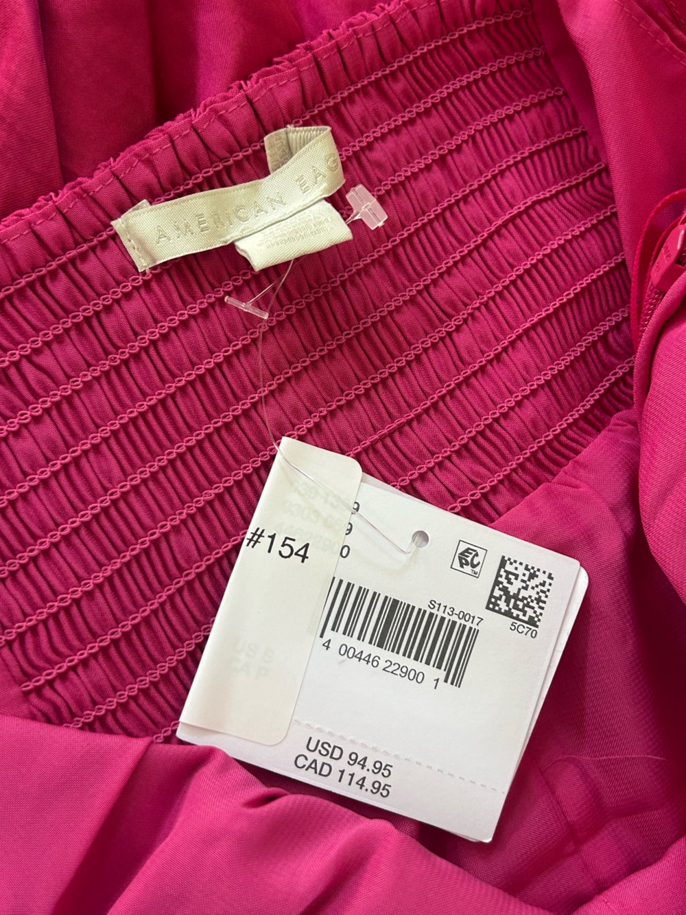 NWT AE Silky Pink Ruffle Babydoll Minidress - Picture 15 of 15